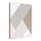 Grey And Blush Geo Abstract 24" x 36" Canvas Wall Art